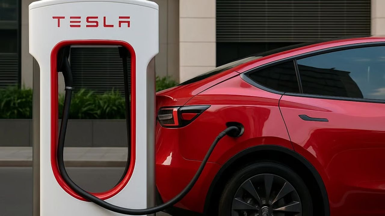Tesla's first supercharging station opens in India